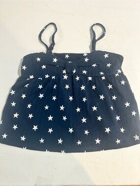 Old Navy Navy Blue Tank Top with White Star Print